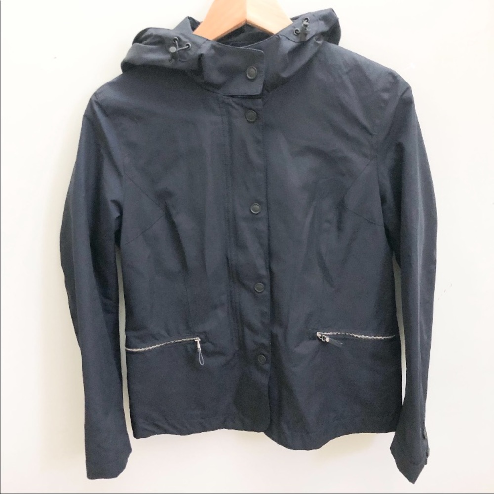 Massimo Dutti Hooded Jacket Size Medium Blue